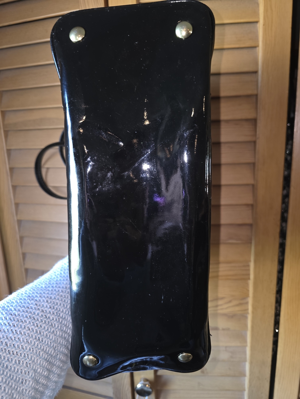 Coach Patent Leather Black Tote Bag - Picture 6 of 6